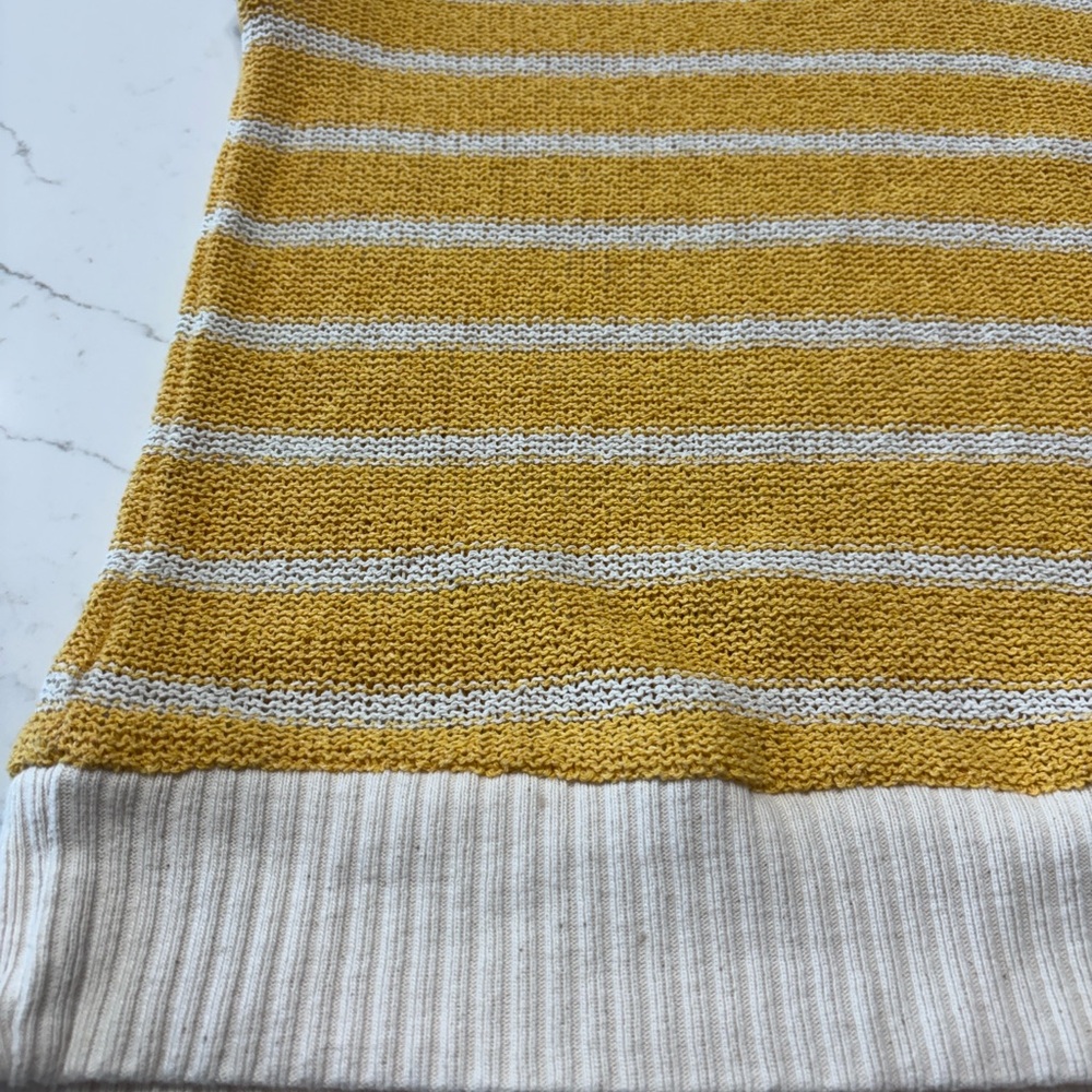 Zara Yellow and White Striped Top - Picture 3 of 11